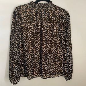 J Crew/ leopard top